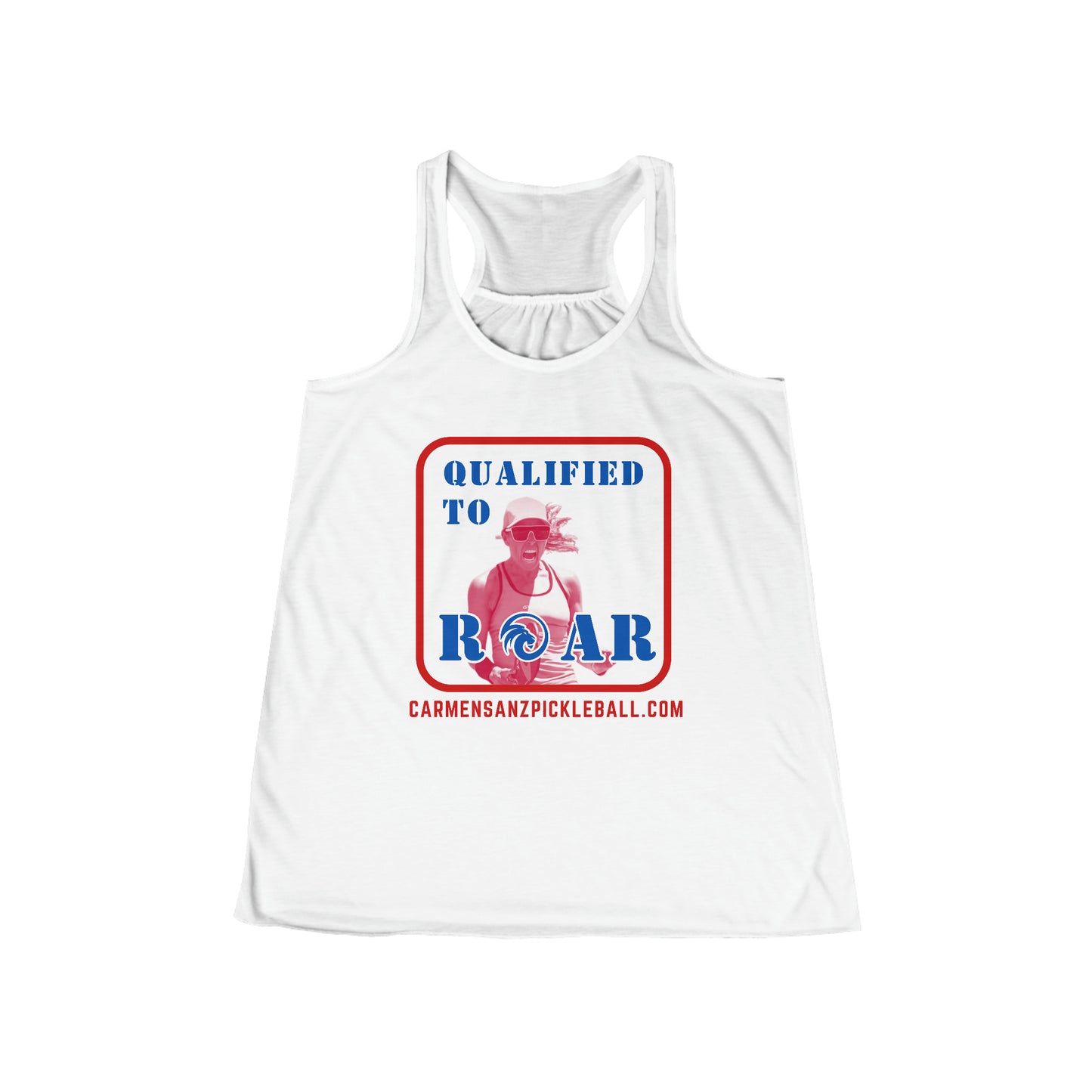 Carmen Sanz "Roar" Women's Flowy Racerback Tank