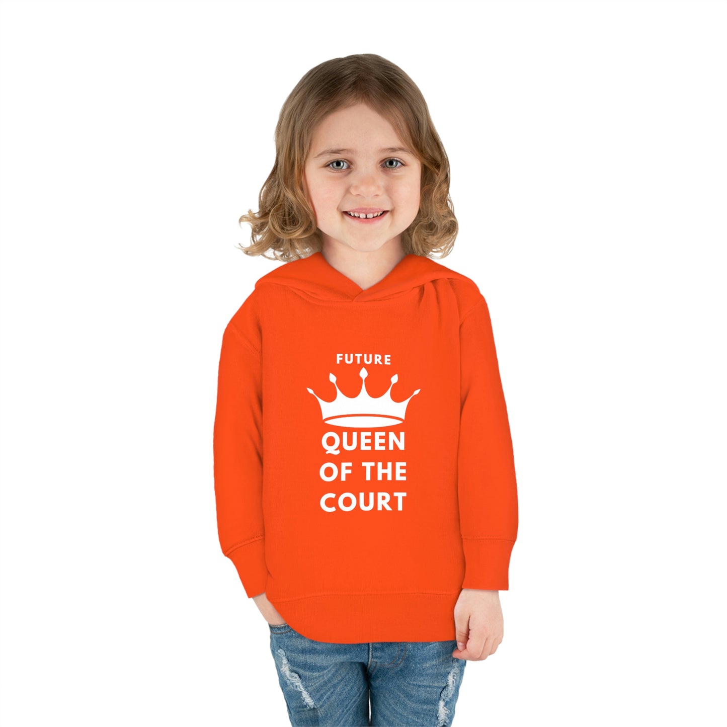 Queen of the Court Toddler Pullover Fleece Hoodie