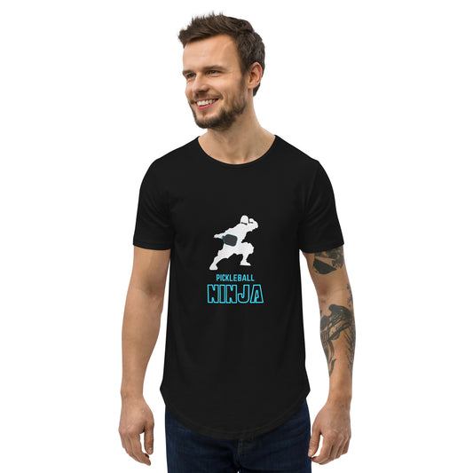 Pickleball Ninja Men's Curved Hem T-Shirt