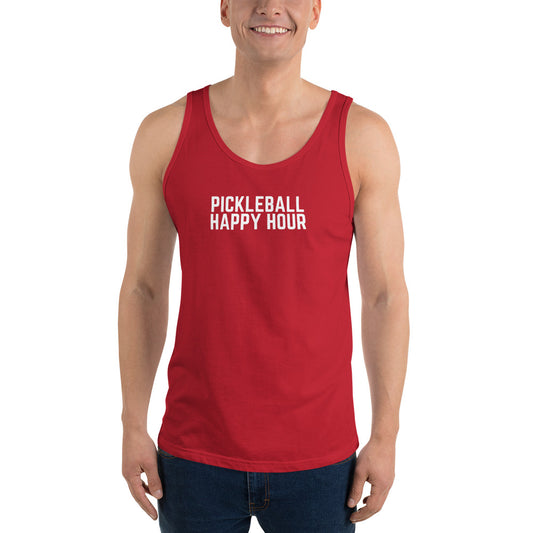 Pickleball Happy Hour Unisex Tank Top