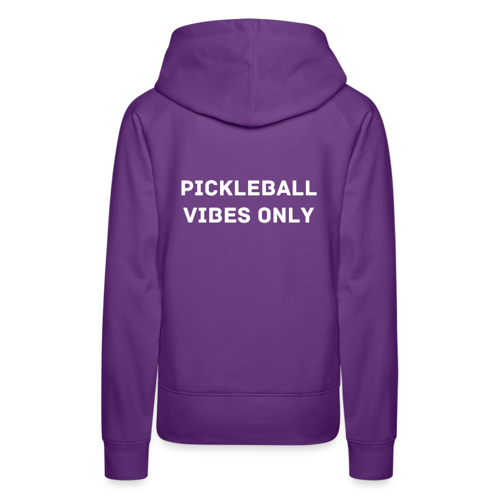 Pickleball Vibes Only Women’s Premium Hoodie - purple 