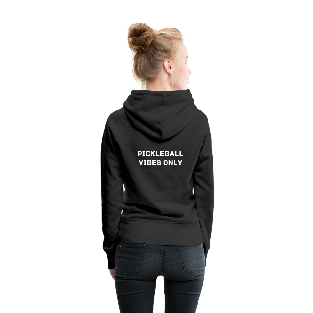 Pickleball Vibes Only Women’s Premium Hoodie - black