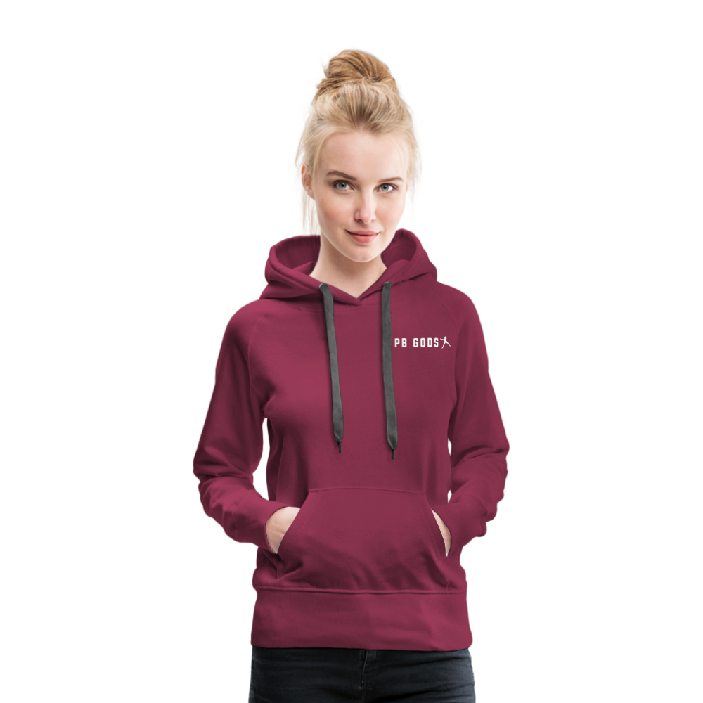 Pickleball Vibes Only Women’s Premium Hoodie - burgundy