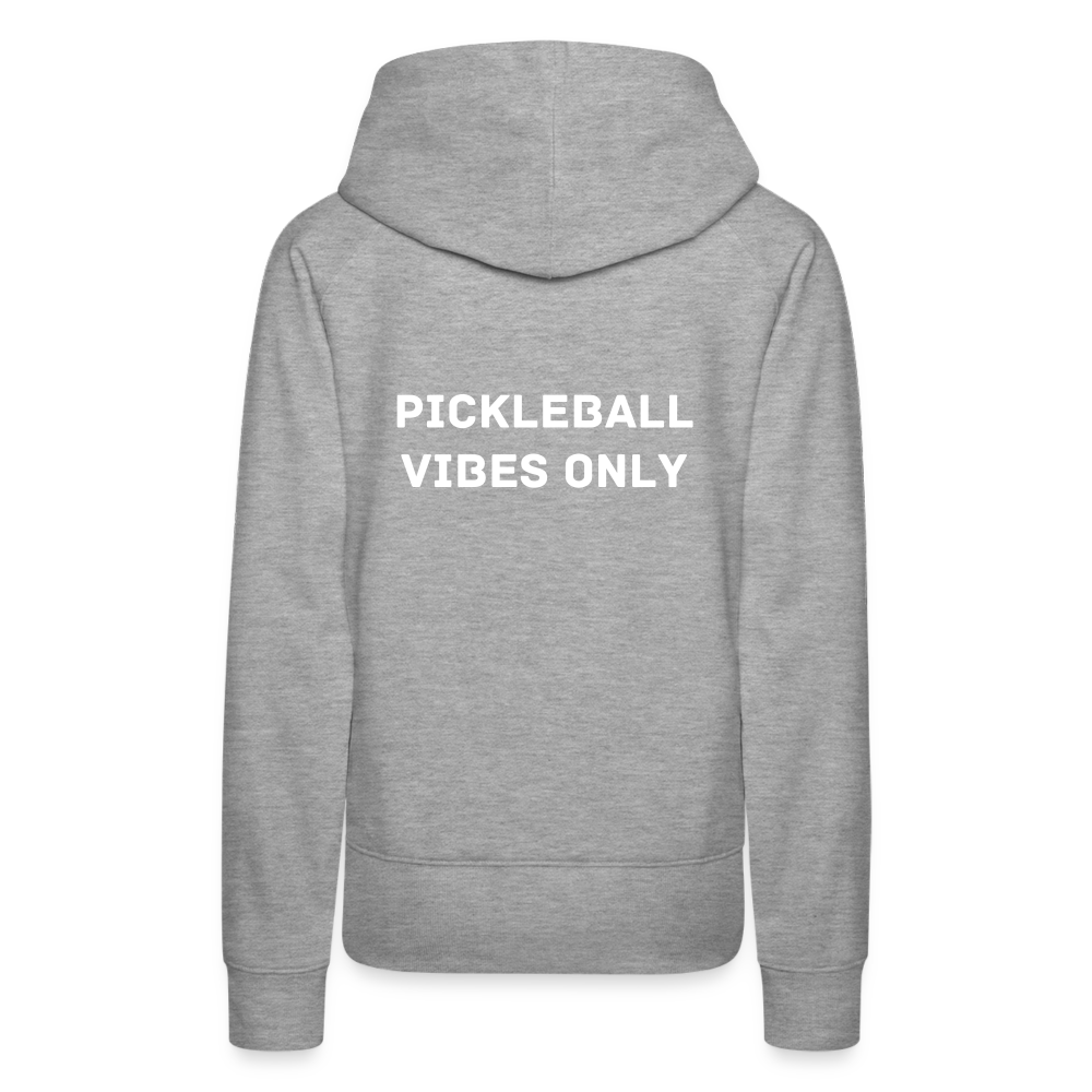 Pickleball Vibes Only Women’s Premium Hoodie - heather grey