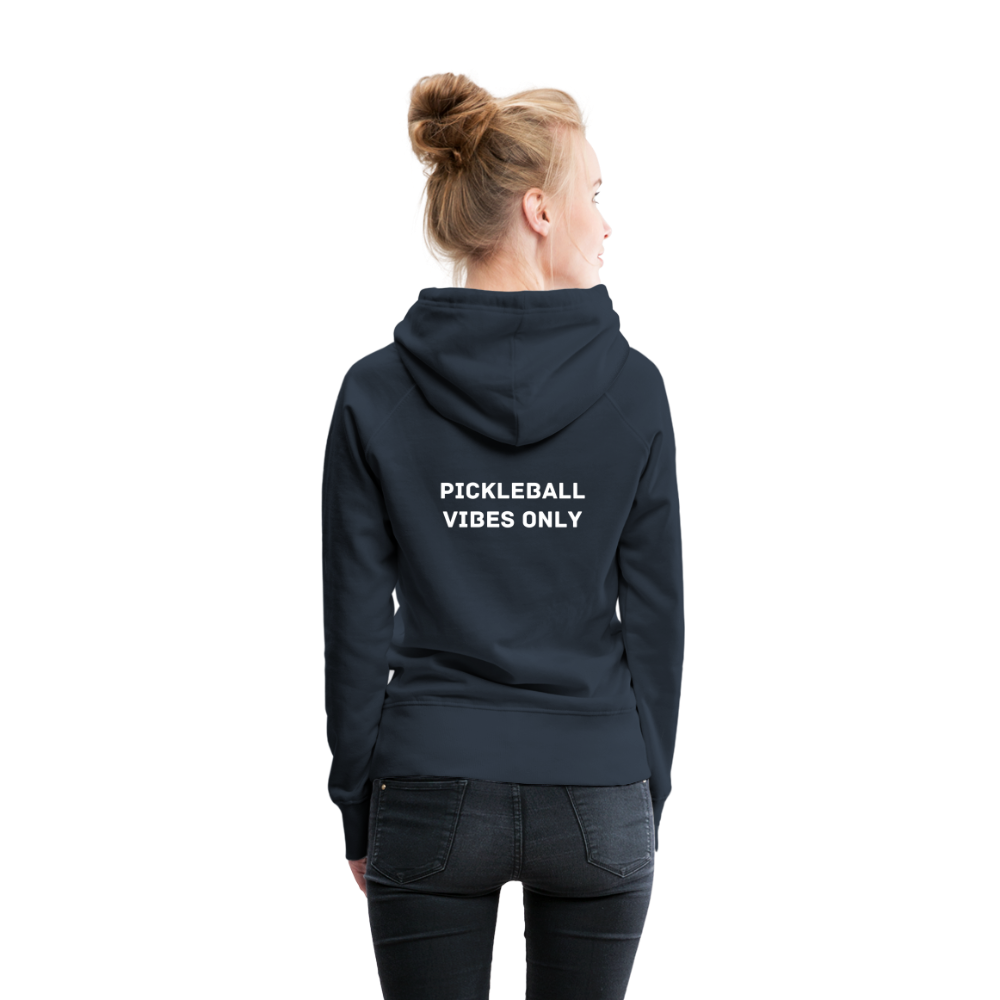 Pickleball Vibes Only Women’s Premium Hoodie - navy