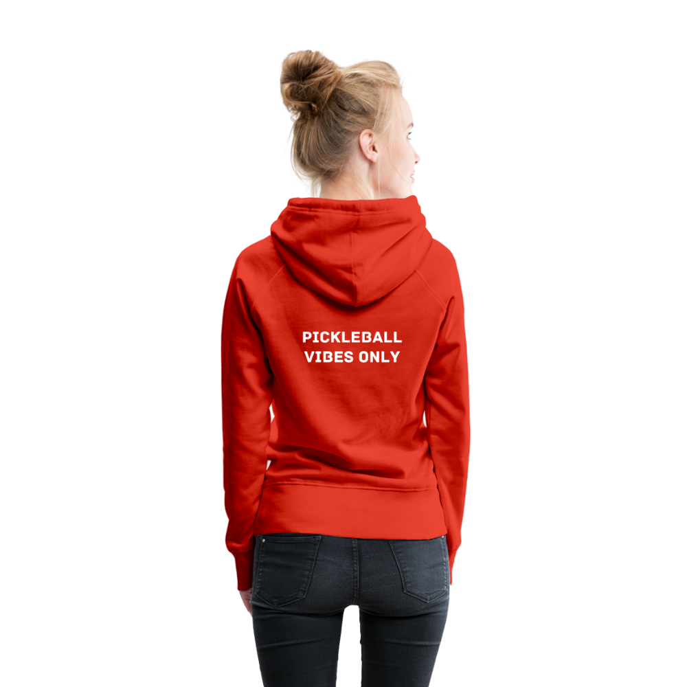 Pickleball Vibes Only Women’s Premium Hoodie - red