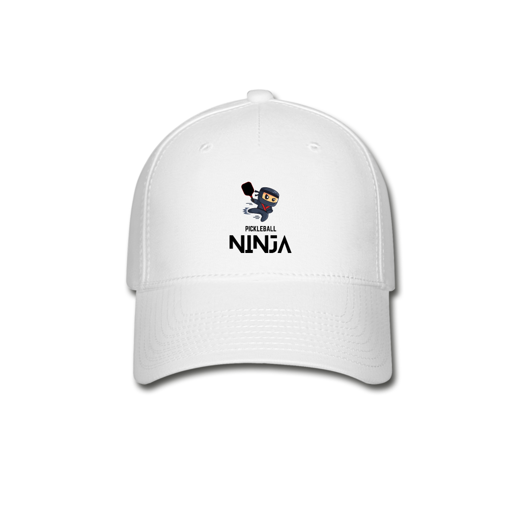 Pickleball Ninja Flexfit Hat - white