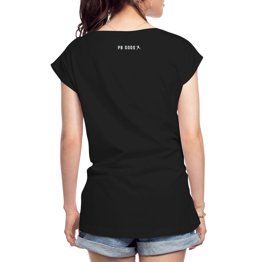 Lobaholic Women's Roll Cuff T-Shirt - black