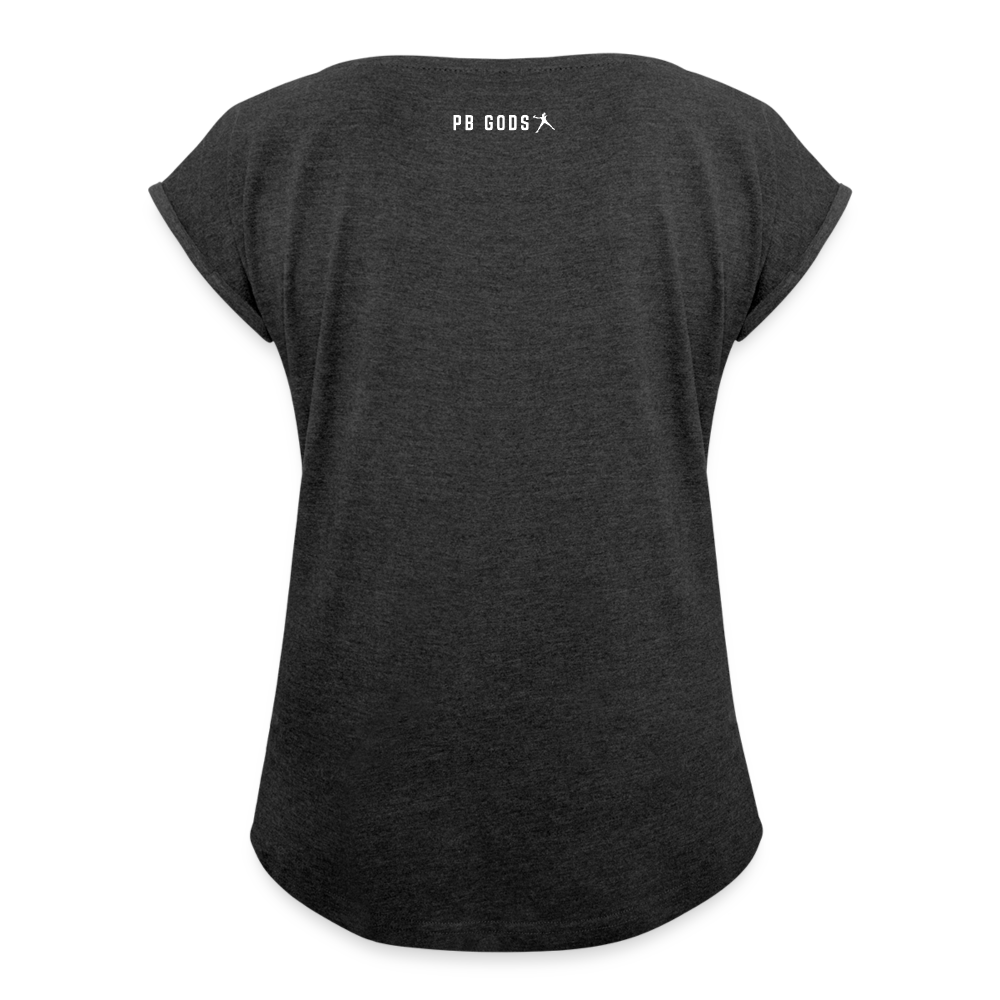 Lobaholic Women's Roll Cuff T-Shirt - heather black