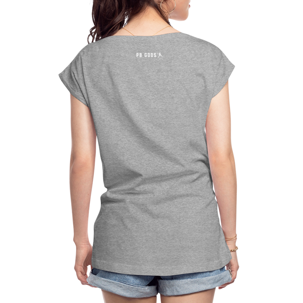 Lobaholic Women's Roll Cuff T-Shirt - heather gray