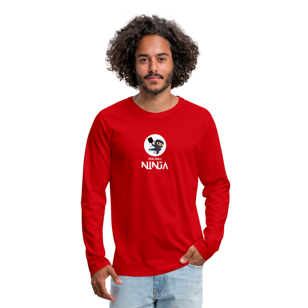 Men's Premium Long Sleeve T-Shirt - red