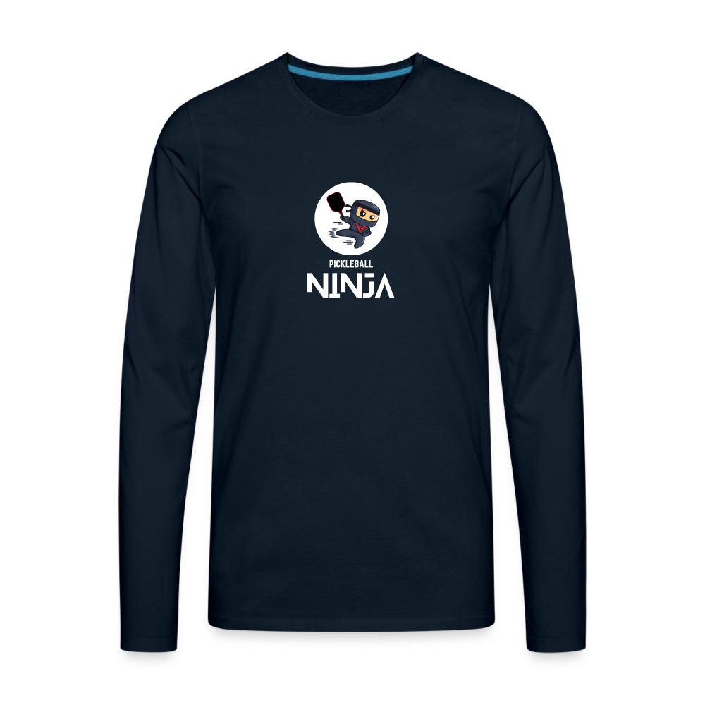 Men's Premium Long Sleeve T-Shirt - deep navy