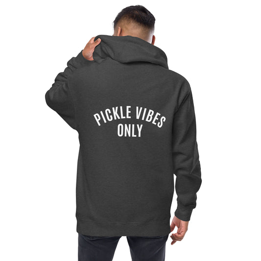 Pickle Vibes Only Unisex Fleece Zip Up Hoodie