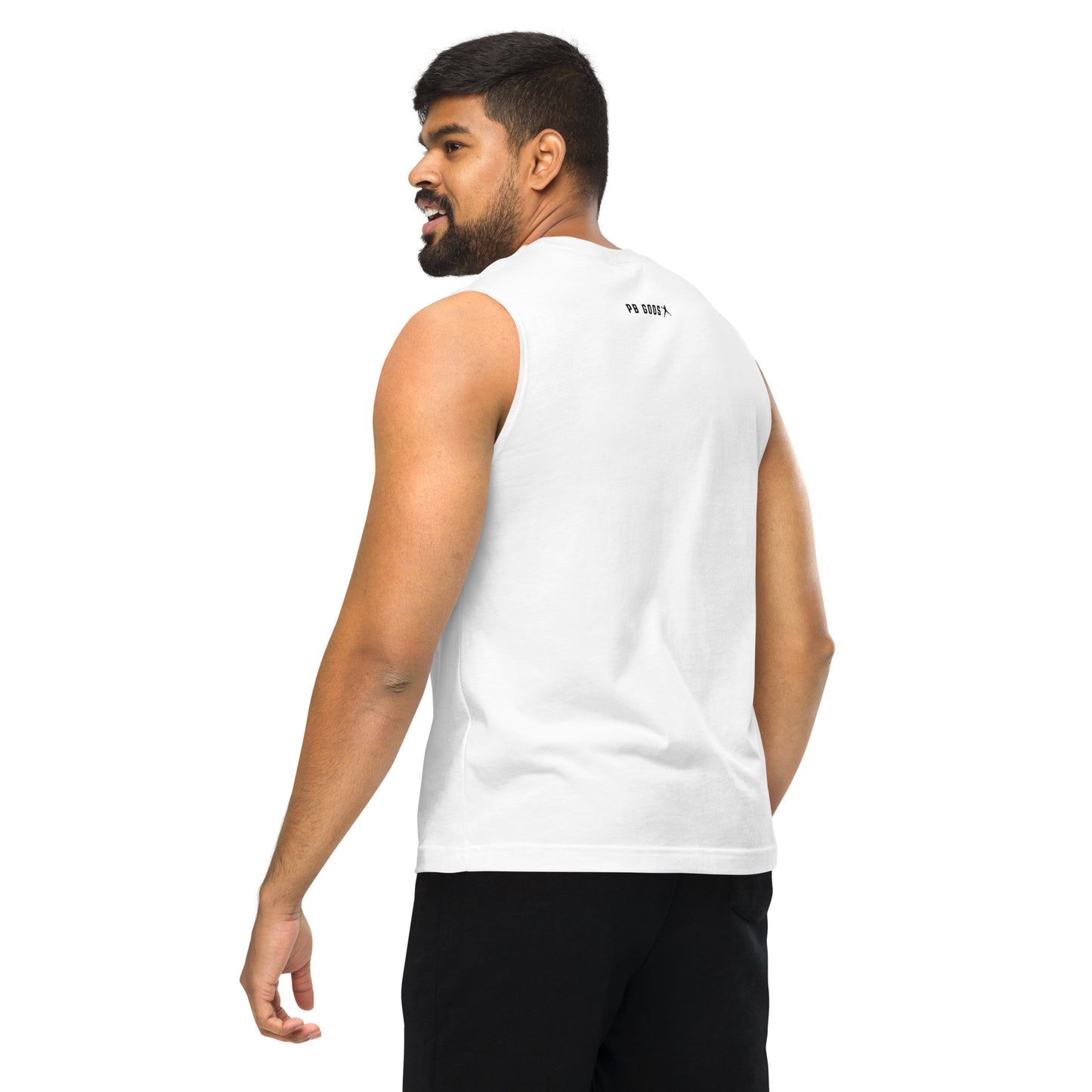 Pickleball Sasquatch Muscle Shirt - White